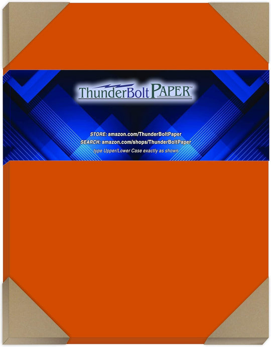 Dark Orange Paper – 65# Cover/Cardstock for Printing, Crafts, and DIY Projects basic blank bond bright brightly brights bulk card cardstock color colored colorful colors computer construction copie copy copying copypaper ct duty flyer hard heavy heavyweight high quality inkjet laser multipurpose neon notebook office paper papers papier plain premium printable printer printerpaper printing products reams recycled reem size solar stock tabloid thick thin typing word Bright ThunderBolt Paper