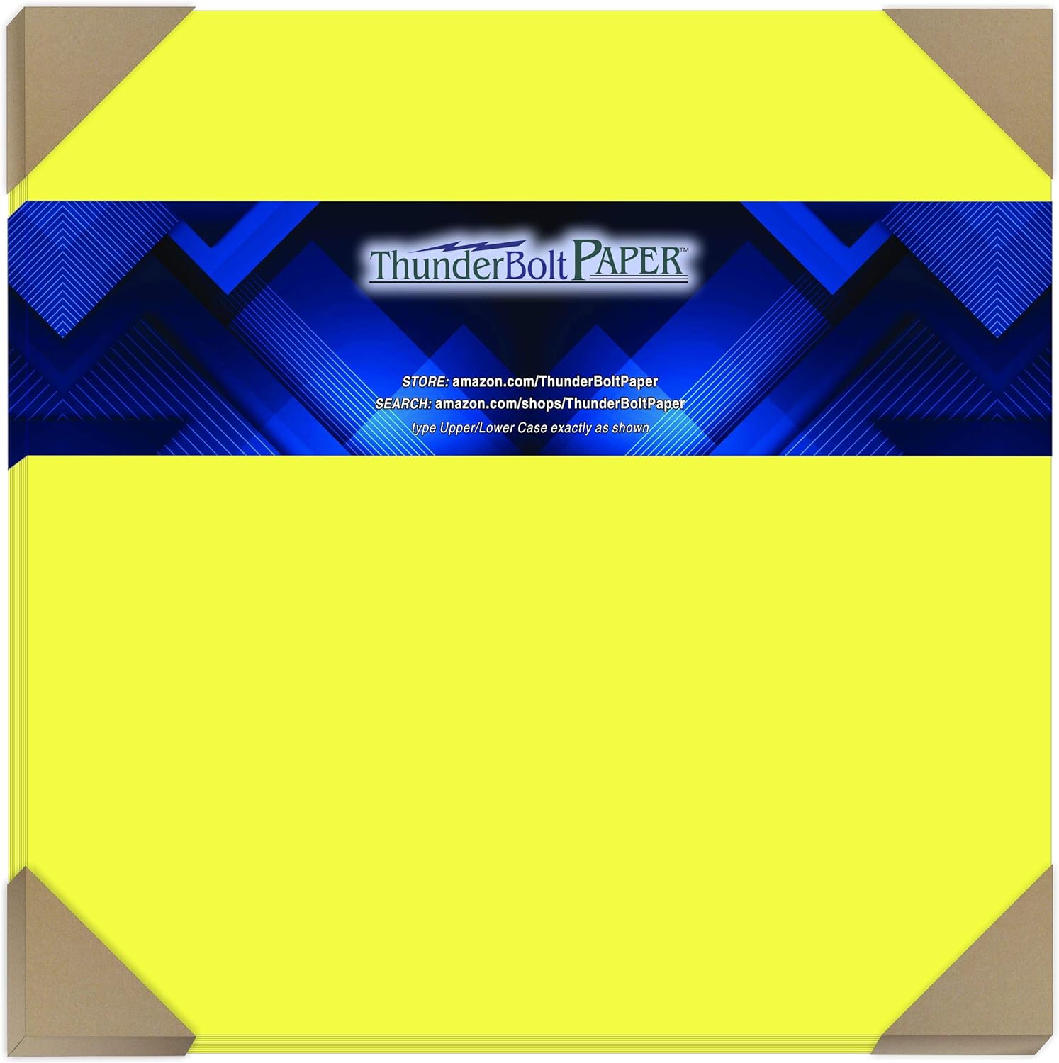 Bright NEON yellow 65# (light card weight)