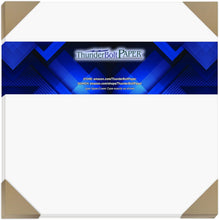 Load image into Gallery viewer, 32 point brown chipboard white coated 1 side (.032 inch thick)