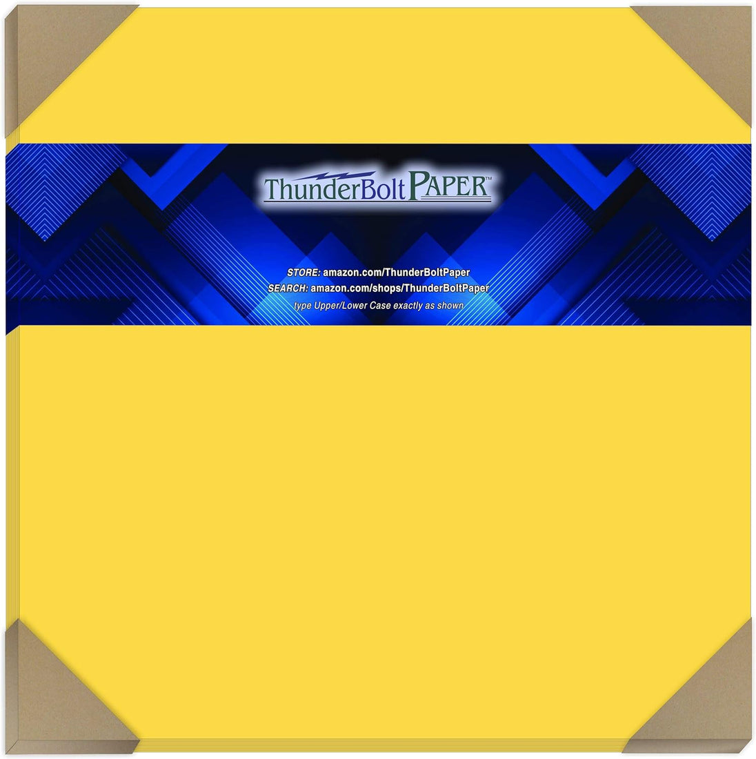 Golden Yellow Paper – 65# Cover Weight for Printing, Crafts, and DIY Projects 12x12 100 sheets basic blank bond bright brightly brights bulk card cardstock color colored colorful colors computer construction copie copy copying copypaper ct duty flyer hard heavy heavyweight high quality inkjet laser multipurpose neon notebook office paper papers papier plain premium printable printer printerpaper printing products reams recycled reem size solar stock tabloid thick thin typing word Bright ThunderBolt Paper