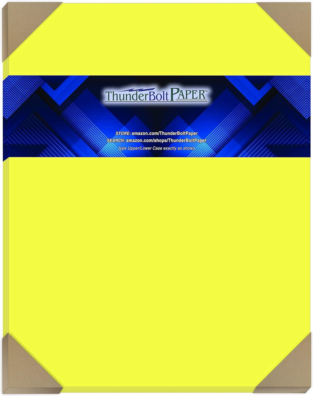 Bright NEON yellow 65# (light card weight)