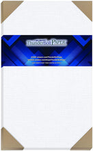 Load image into Gallery viewer, 100 White Linen 80# Cover Paper Sheets - 8.5&quot; X 11&quot; (8.5X11 Inches) Standard Letter|Flyer Size - 80 lb/Pound Card Weight - Fine Linen Textured Finish - Quality Cardstock