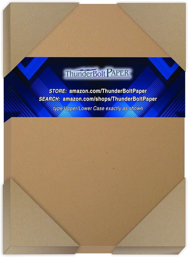 Brown Kraft Fiber 70# (light weight) 5.5x8.5 200 sheets 70# 70lb art book caligraphy cardstock color cover craft double doubled fiber fine invitation making natural nice old printing recycled rough scrapbook sided specialty speckled squares style texture textured traditional vintage water watercolor Fiber ThunderBolt Paper